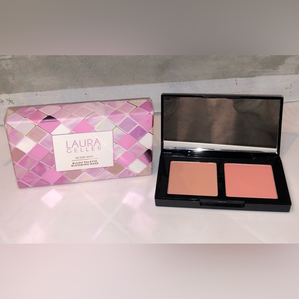 BNIB Laura Geller Hi-Def Duo Blush Palette - Blooming Rose - Picture 5 of 7